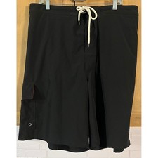 Polo Ralph Lauren Board Shorts Men's XLT Black Cargo Swim Trunks