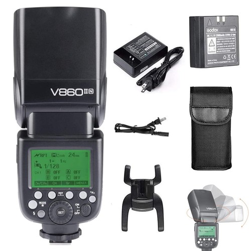 V860II-N Kit I-TTL GN60 2.4G HSS 1/8000s Li-ion Battery Camera Flash ...