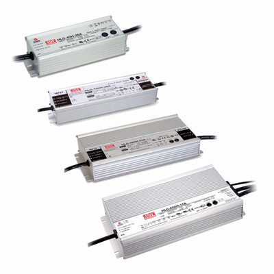 MeanWell LED Alu-Schaltnetzteil HLG-Serie SNT IP65-67 40-600 Watt 12-48 Volt