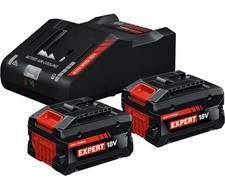 Bosch EXPERT 18 Volt  Akku-Set mit 2 x AKKU EXBA 18 V-80 u. Ladege. EXAL 18V-160