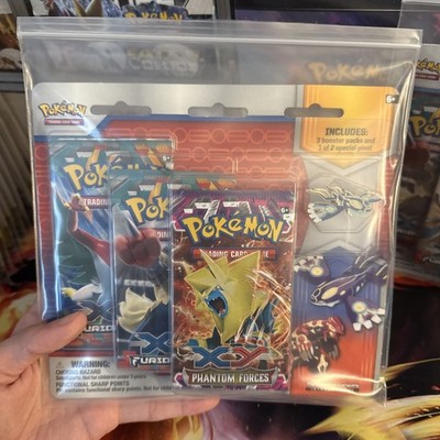 2014 Pokemon XY PHANTOM FORCES | Card BLISTER 3-Pack+Groudon Pin + Kyogre PAIR! | eBay 2014 Pokemon XY PHANTOM FORCES | Card BLISTER 3-Pack+Groudon Pin + Kyogre PAIR! | eBay