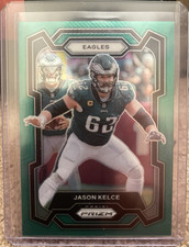 2023 Panini Prizm Jason Kelce Green Prizm #245 Philadelphia Eagles NFL