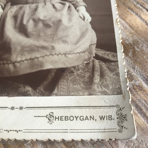 Antique Vtg Rare Wisconsin Child Cabinet Photo Card Collectable Portrait - Picture 4 of 5