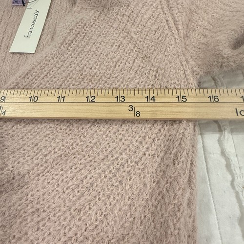 NEW Francesca Faux Wrap Sweater Soft Knit Petal Powder Pink Super Cozy Pastel - Picture 4 of 7