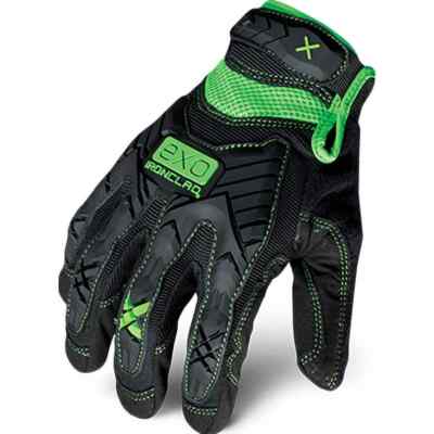 ironCLAD EXO2-MIG-04-L General Purpose Work Gloves: Large Black & Green