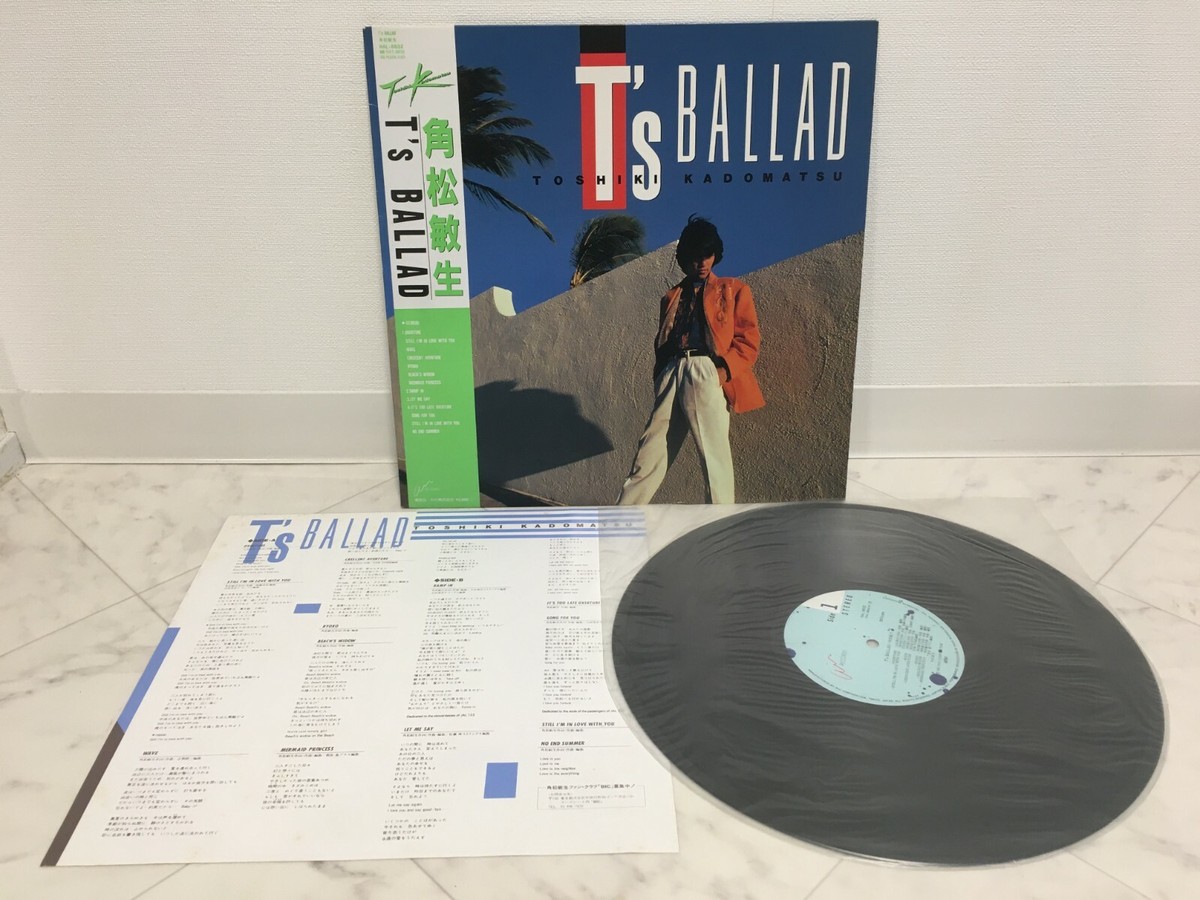 TOSHIKI KADOMATSU / T'S BALLAD JAPAN ISSUE LP W/OBI, INSERT