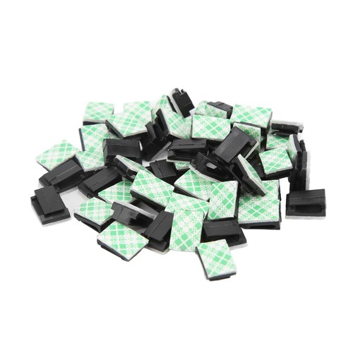 50PCS SelfAdhesive Cable Clips Management Black Automobile Accessories for 2.5mm - Bild 10 von 12
