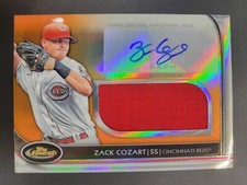 Zack Cozart 2012 FINEST ROOKIE RC AUTO JUMBO JSY #D /99 CINCINNATI REDS!