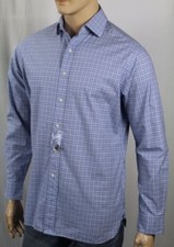 Ralph Lauren Regent Blue Plaid Classic Dress Shirt Spread Collar NWT