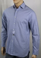 Ralph Lauren Regent Blue Plaid Classic Dress Shirt Spread Collar NWT