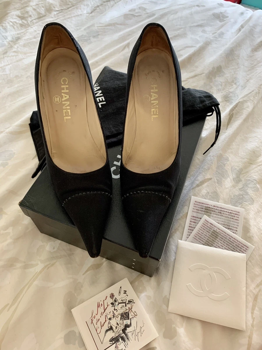 Chanel pointed toe best sale heels