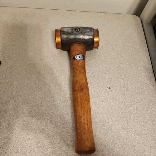 1953 VILEM B. HANN INC. No. 3 Size Copper Dead Blow Hammer *VERY RARE*
