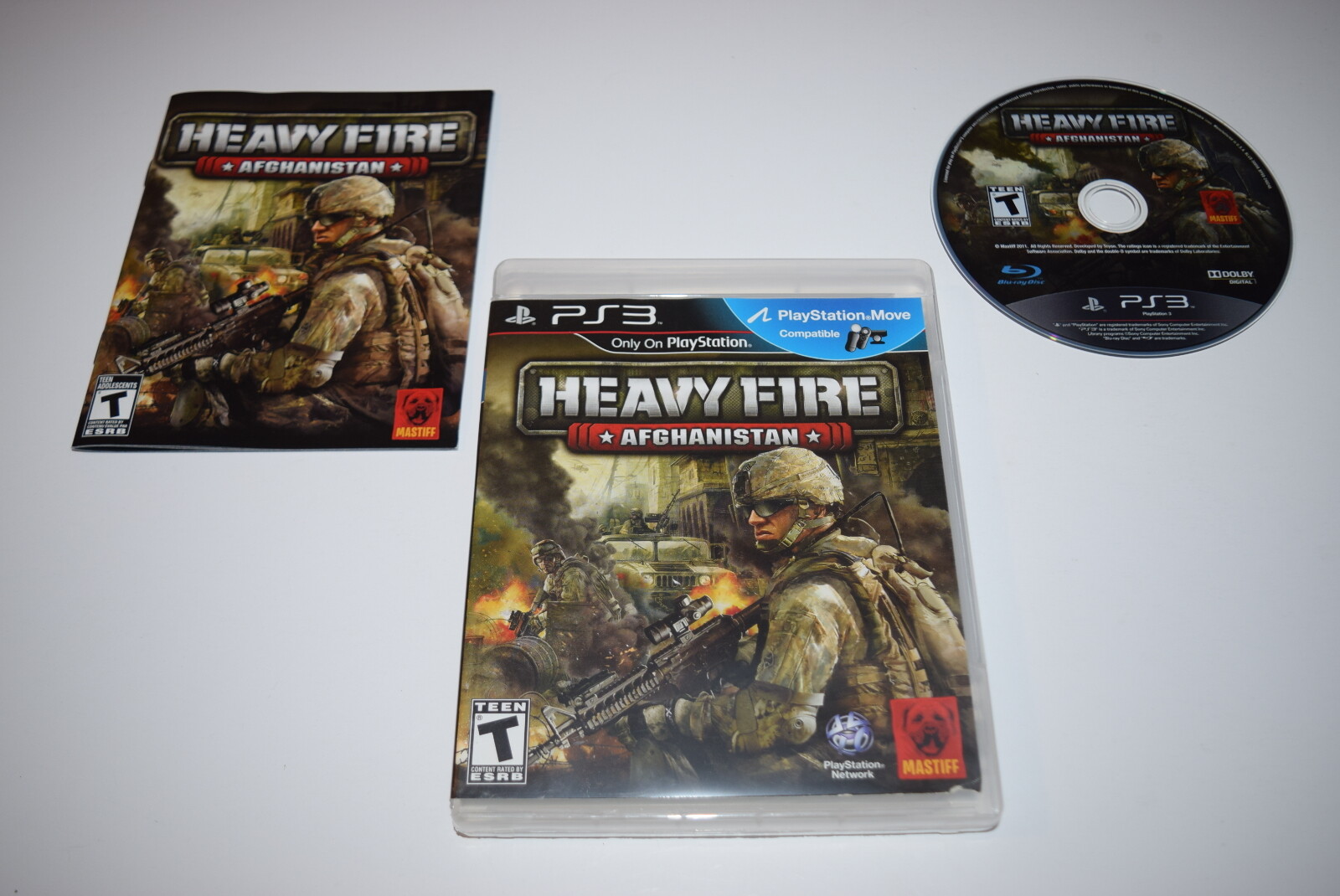 Heavy Fire Afghanistan Playstation 3 PS3 Video Game Complete