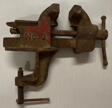 Vintage Littlestown Hardware & Foundry Co No 3 Clamp Bench Vise Littlestown PA