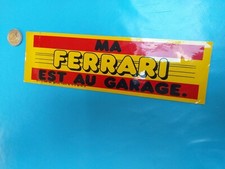 Stickers Ma ferrari est au garage - autocollant decals vinyls graphic italian