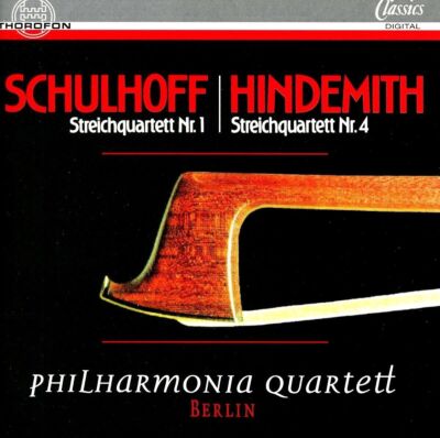 Erwin SCHULHOFF & HINDEMITH: String Quartets / Philharmonia Quartett Berlin