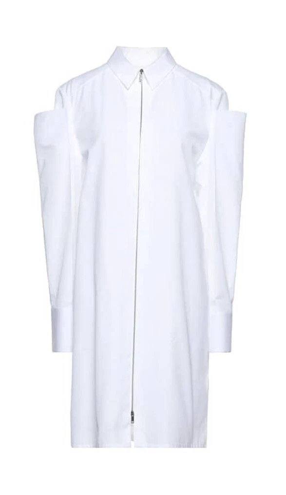 Abito camicia bianca Givenchy $1 295 nuovo con etichette taglia US 8