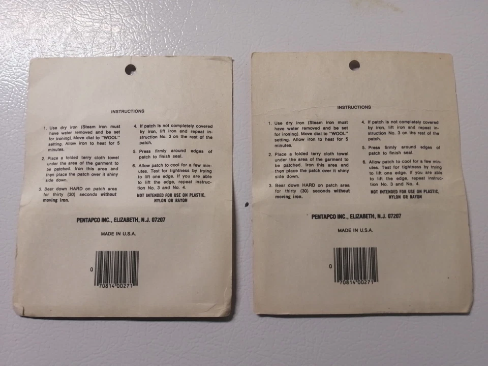 Vintages Embroidered Iron On Patches. Factory Sealed Brand New.2 packs 6 patches - Image 2 of 2