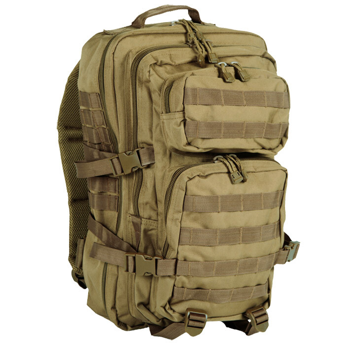 Zaino Militare Assalto Pack Zaino Tattico Us Bag 36L Molle Escursionismo Coyote