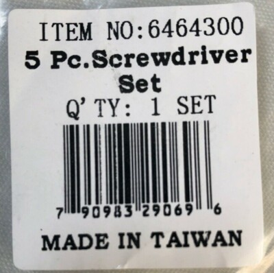 Pedros Cacciavite Set 4 ,#1,5.5,#2,6.5,5 Pezzi Bicicletta - Foto 3