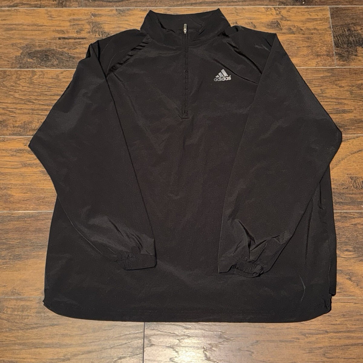Adidas Baseball Three Stripe Coaches Long Sleeve 1/2 Zip Jacket