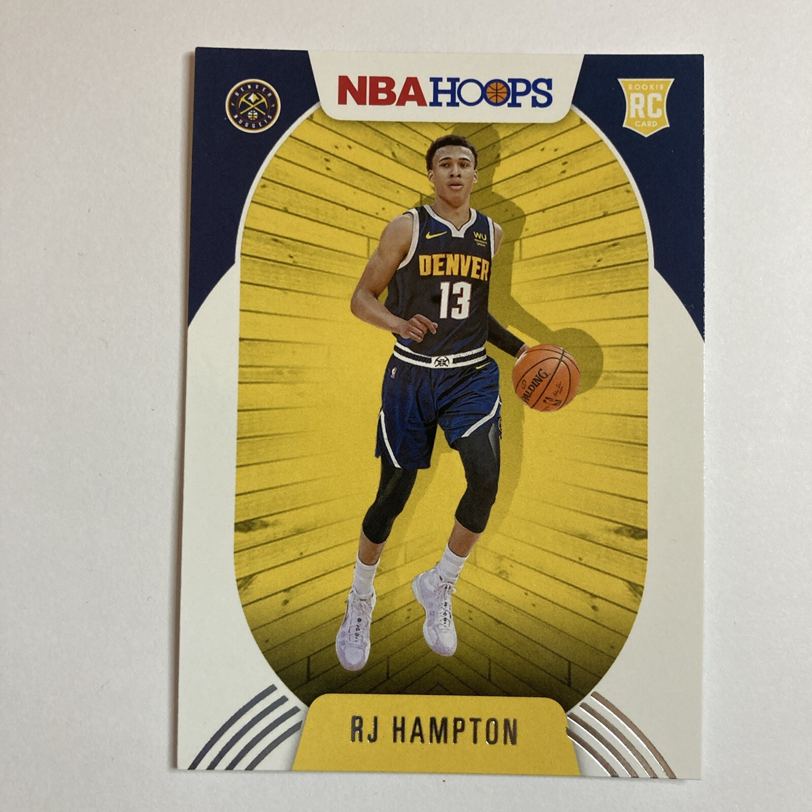 2020-21 Panini Hoops RJ Hampton Base Rookie Card RC #239 Denver Nuggets