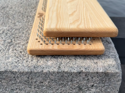 Sadhu board made from 100% Ash for yoga meditation, Nails step