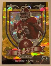 DeVONTA SMITH 2021 Panini Prizm Draft Crusade GOLD ICE PRIZM SP #165 Eagles RC