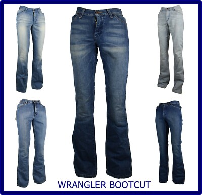 Wrangler jeans pantaloni da uomo a zampa bootcut svasati slim fit