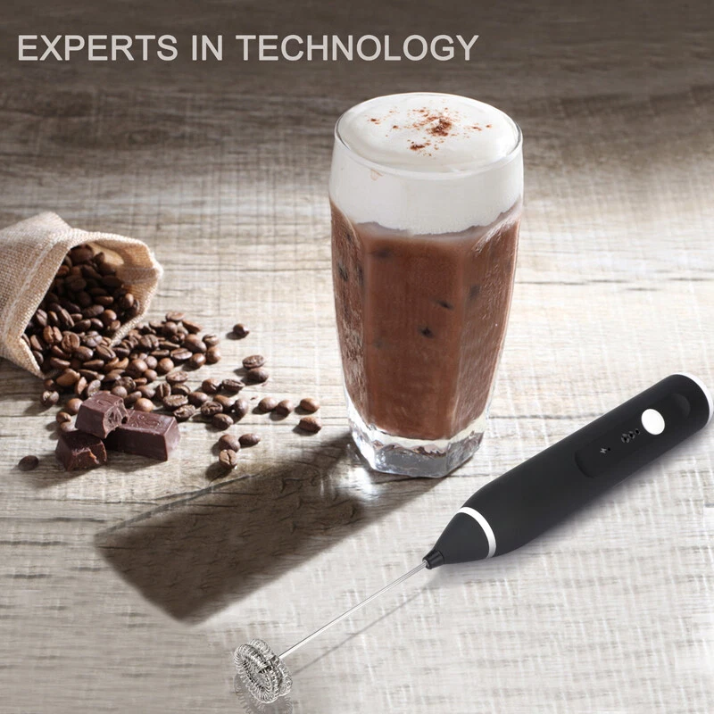 Milk Frother Rechargeable Handheld Electric Foam Maker Stirrer Eggbeater+2 Whisk Milk Frother Rechargeable Handheld Electric Foam Maker Stirrer Eggbeater+2 Whisk