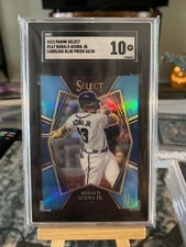 2022 Panini Select RONALD ACUÑA JR CAROLINA BLUE /35 SGC 10 Pop 1!!