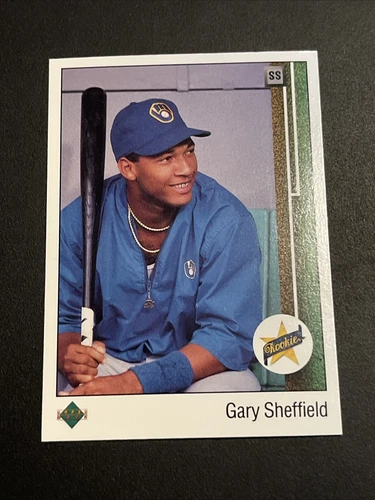 1989 UpperDeck Baseball GARY SHEFFIELD Rookie RC #13 ERROR - SS Upside Down SP