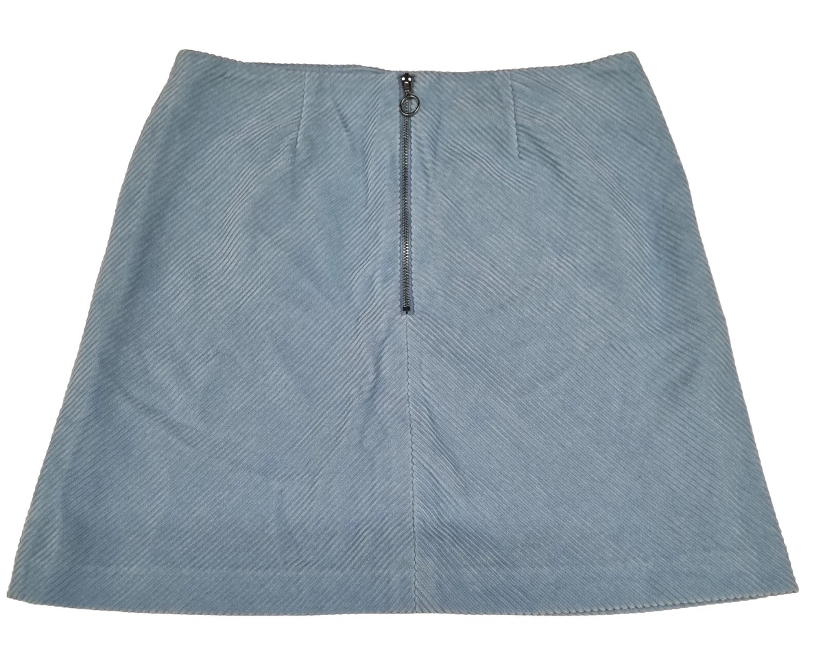 Light blue corduroy skirt cheap