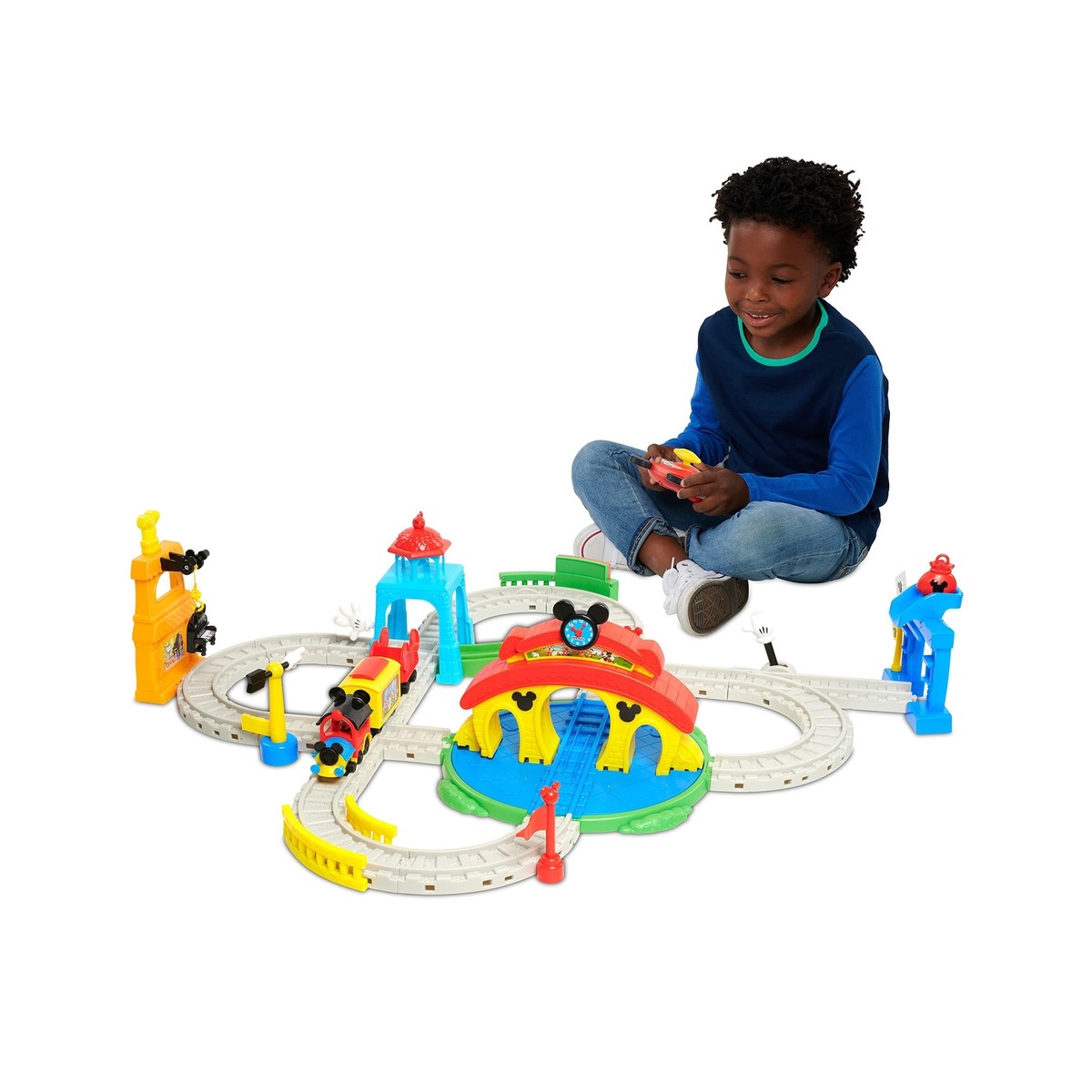 Disney Mickey  スキー板&ストックセット Disney Junior Mickey Mouse Around Town Track Set, 35-piece