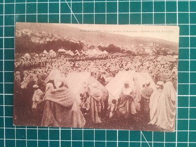 HH455 CPA SEHR GUTER ZUSTAND Foto um 1930 Marokko - Moulay Idriss Moussem Ankunft Sohn Sultan