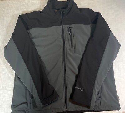 Mens Jacket Size XXL Free Country Color Block Black/Gray 