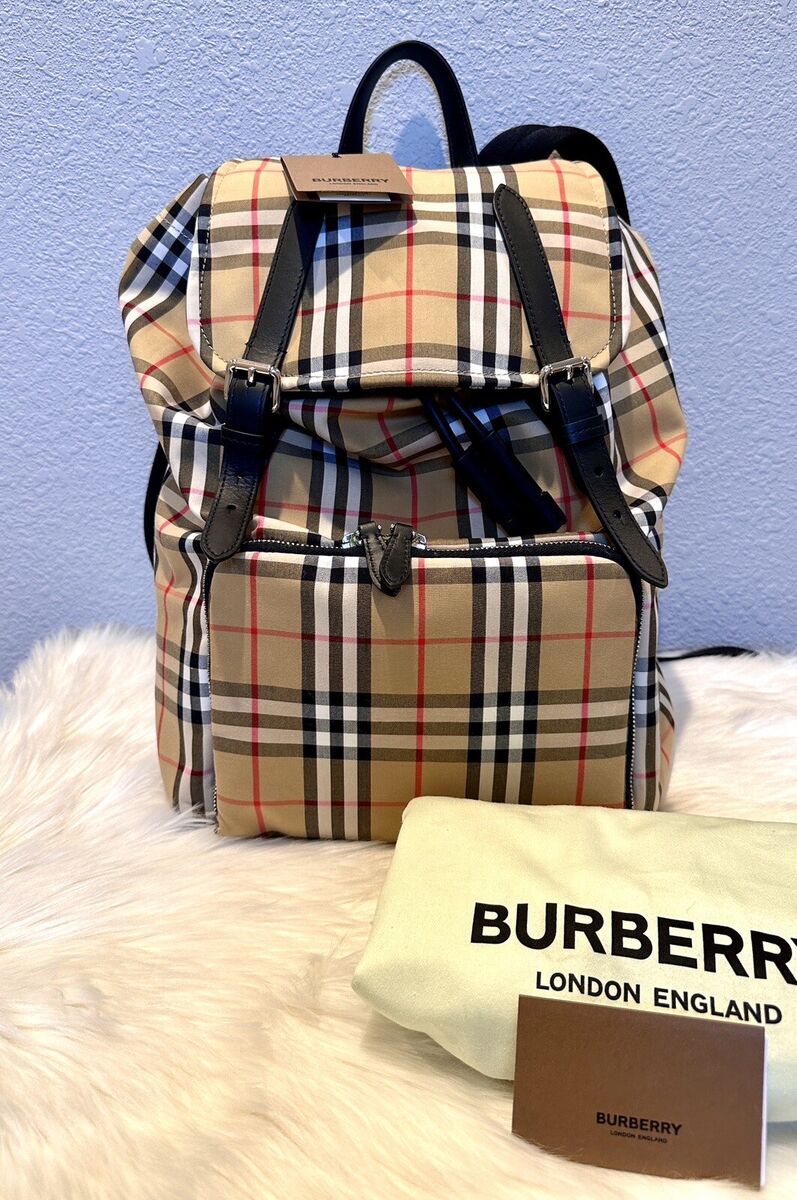 NEW Burberry Vintage Check Backpack | eBay NEW Burberry Vintage Check Backpack | eBay