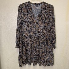 GAP Women Casual Dress Tiered Knee Lenght Dress Size S, Floral