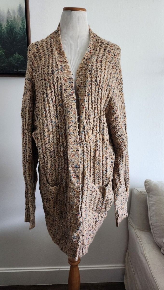 NWT ODDY Women's Oversized Chunky Knit Long Cardigan Sweater Size