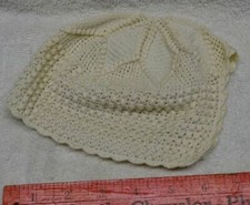   VINTAGE - CROCHETED - NICE - Little Girls or BABY Bonnet Cap - USED  