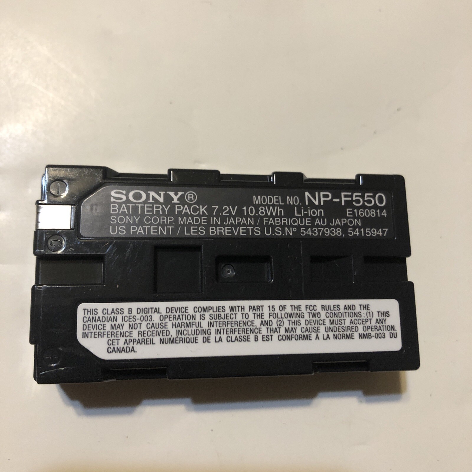Sony NP-F550 Rechargeable Battery Pack L Series Handycam Camcorder Genuine OEM