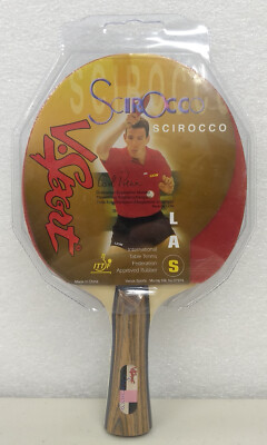 Vintage V-Sport Scirocco Table Tennis Paddle Bat NOS Carl Prean ITTF NEW SEALED