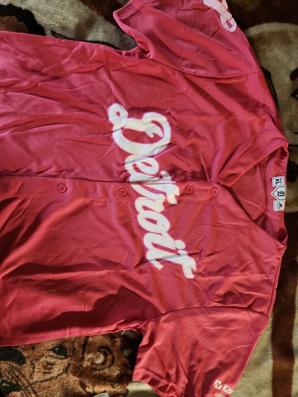 Detroit Tigers Pink Jersey SGA XLarge eBay