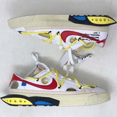 【新品・SNKRS購入品】NIKE BLAZER LOW OFF-WHITE Nike Blazer Low Off White University Red Sail DH7863-100