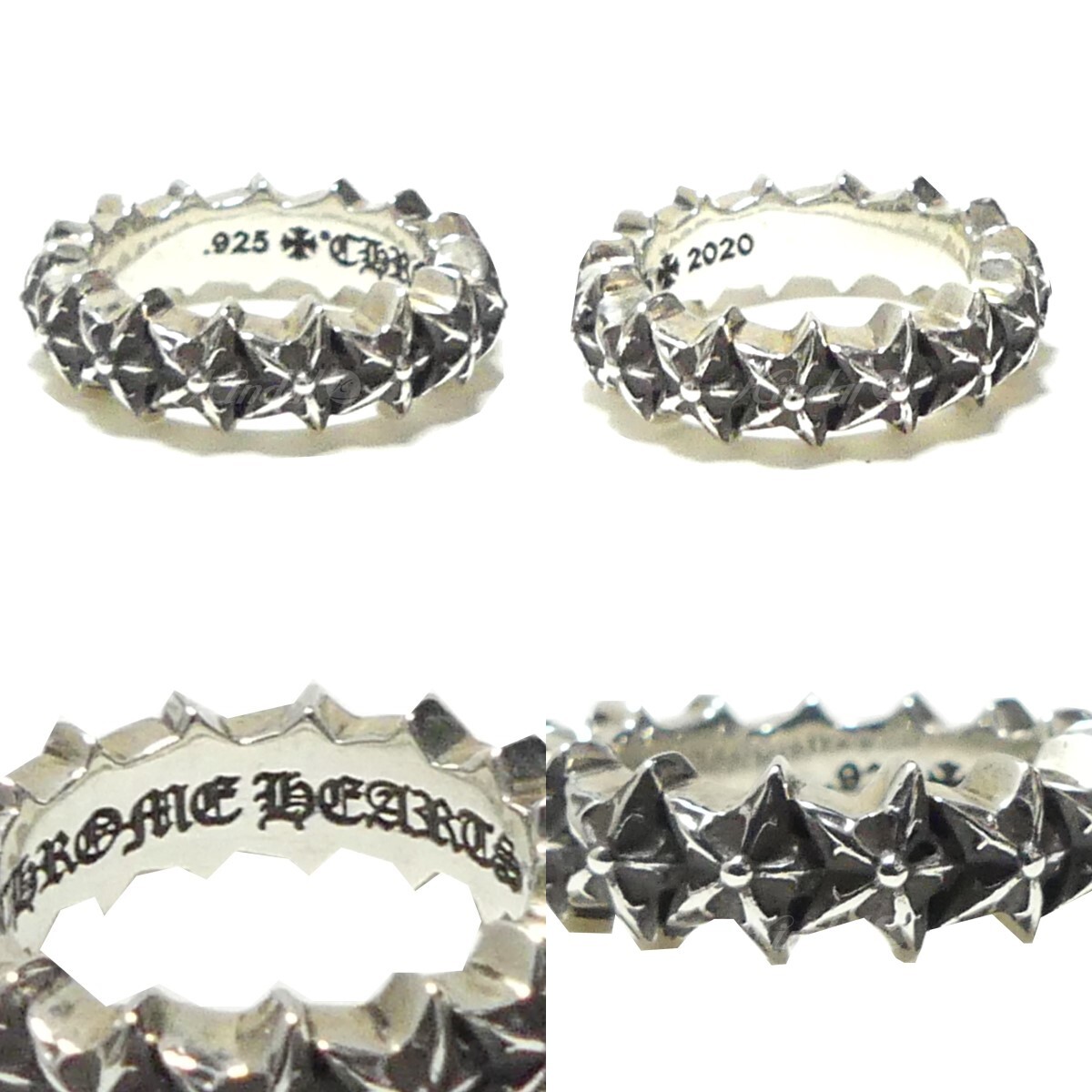 CHROME HEARTS #5 TINY 5PT STAR BAND Tiny 5 Star Band Silver Ring