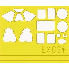 Eduard EX034 P-51B Mustang paint mask for Tamiya kits 1/48