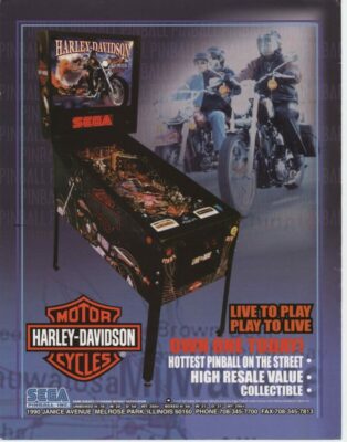Harley Davidson Pinball (STERN 2ND GEN) - CPU v1.08 / DISP v1.05 ROM Upgrade set