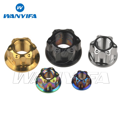 4pcs Titanium Nut M6 M8 M10 M12 M14 M16 Flange Fancy Nuts for Bike Motoycycle - Picture 8 of 13