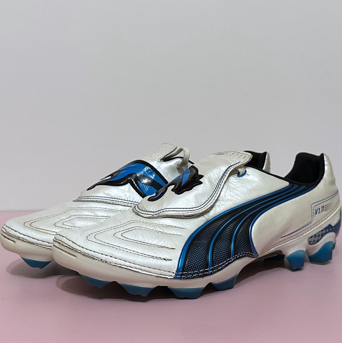 PUMA V1.11 K I FG Velocity Leather Soccer Cleats Football Boots