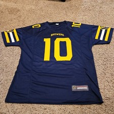 NEW Milwaukee Brewers SGA Football Jersey Medium #10 Jordan Love